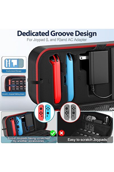 erorex Hard Shell Protective Carrying Case Compatible Nintendo Switch Witch Protective Switch Pouch Case