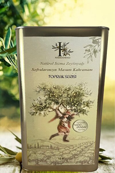 harmandalı NATÜREL SIZMA ZEYTİNYAĞI 10 LT TOPRAK SERİSİ YÜKSEK POLİFENOL ; 0,...