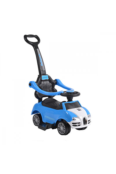 Moni Masinuta copii de impins Rider 2in1 Blue cu maner parental detasabil, vo...