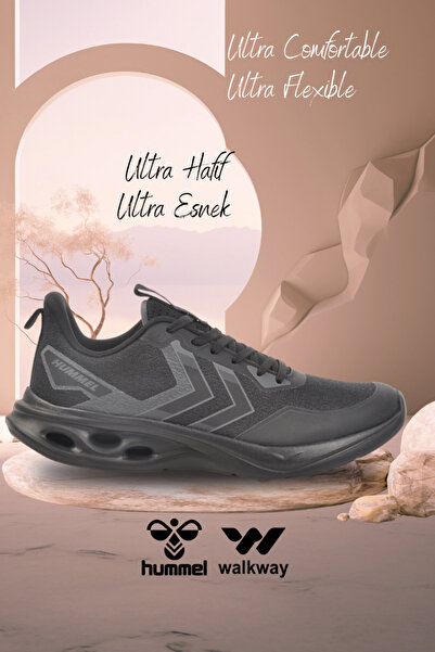 hummel Nomy Siyah-Siyah Unisex Hafif Esnek Yazlık Spor Ayakkabı