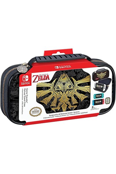 erorex حافظة Zelda Nintendo Switch OLED مع حامل عرض قابل للتعديل وحافظات ألعاب إضافية ومقبض حمل فاخر