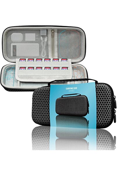 erorex حقائب تخزين وحدة تحكم الألعاب Switch2 Eva ذات الغلاف الصلب وحقيبة تخزين يدوية محمولة بتصميم يدوي