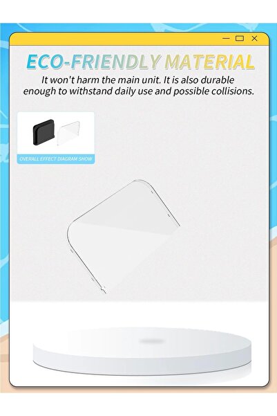 erorex غطاء واقٍ لمحطة إرساء Switch 2 مصنوع من مادة PET مقاوم للصدمات والغبار ومقاوم للخدش