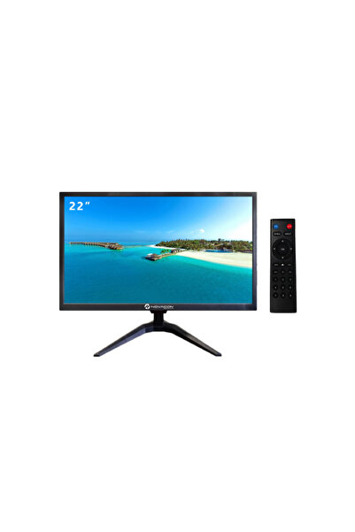NOVACOM 22inç Monitör Tekne Karavan Tipi TV Monitör TV (12V Girişli)