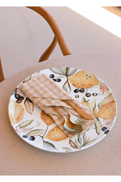 The Mia Limoncello Pasta Tabağı 6lı Set 19 cm LMN012