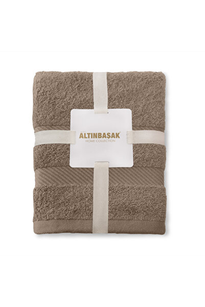 Altınbaşak Nori 100% cotton 2-piece hand towel set 50 x 90 dark beige