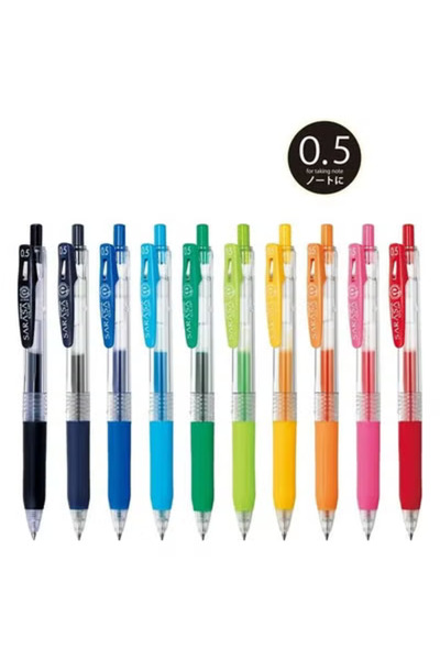 Zebra Sarasa Clip Gel Ballpoint Pen 0.5 mm 10 Colors JJ15-10CAR