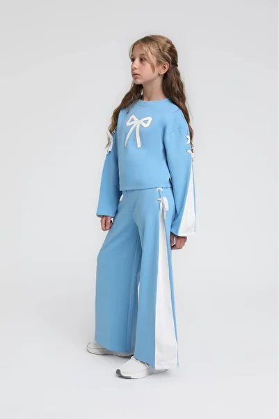 Elabutik Girl's 36082 2'Yarn Sweat-Pants Set