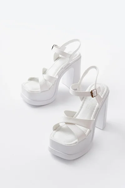 hayalim shoes Women's Palma High Heel Platform Bridal Shoes Sandals Cross Band 15 cm 1000