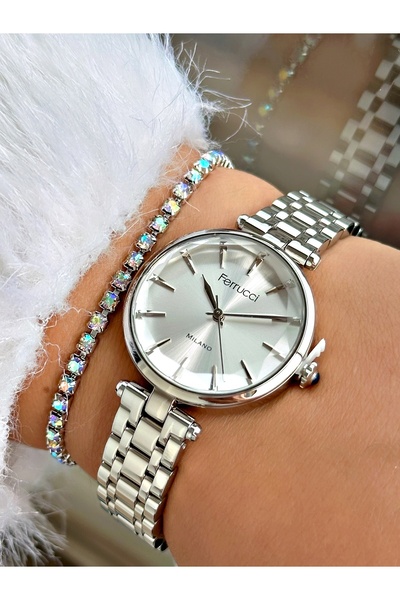 Ferrucci GÜMÜŞ METAL KADIN KOL SAATİ