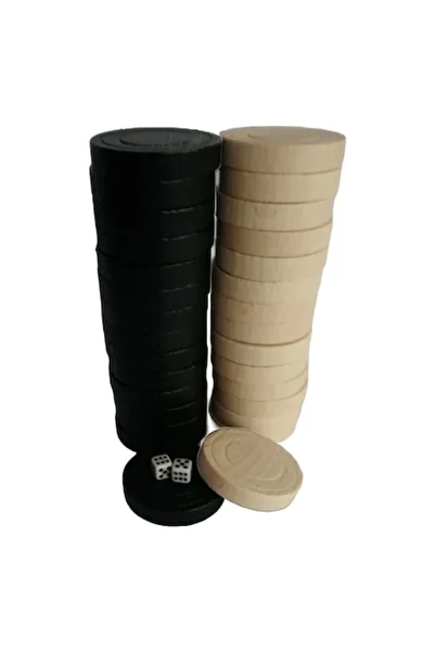 AZI Backgammon Pieces for Moara Game, Diameter 1.8 cm