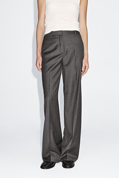 Massimo Dutti %100 yün geniş paça takım pantolon