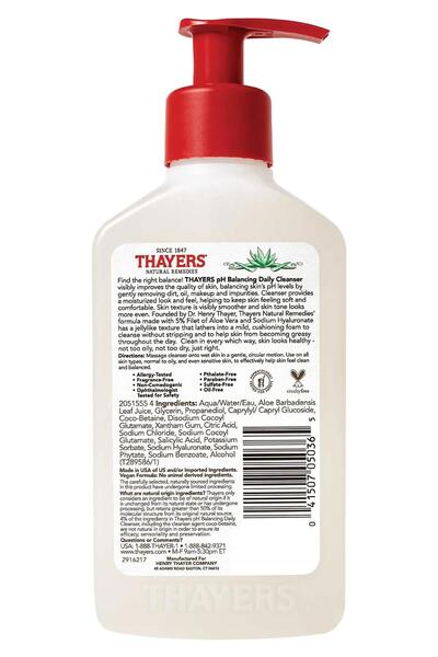 Thayers Ph Balancing Daily Facial Cleansing Gel 237ml