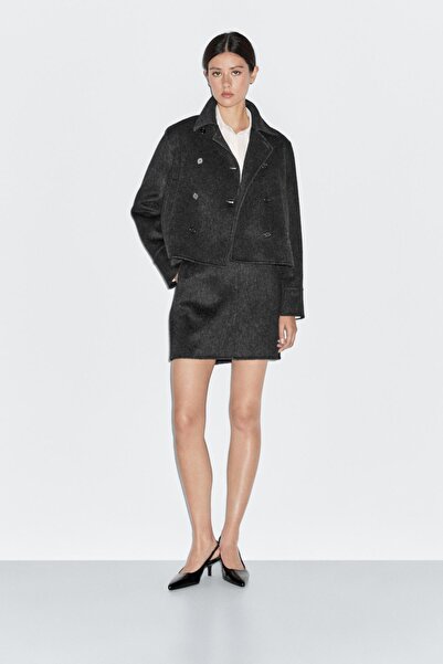 Massimo Dutti Suni kürk kısa kaban