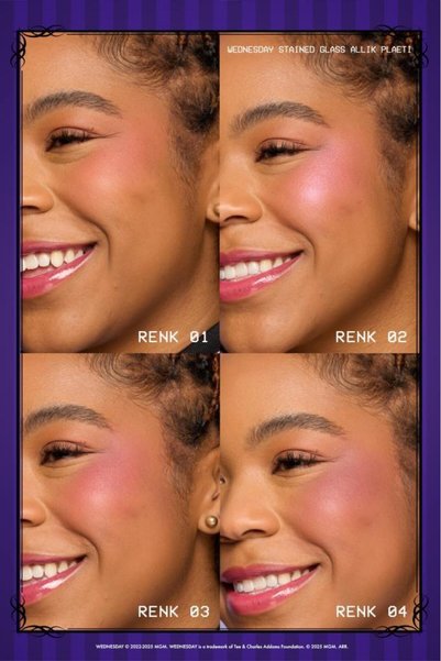 NYX Professional Makeup مجموعة مخصصة من 4 قطع من أحمر الخدود من مجموعة الأربعاء الخاصة