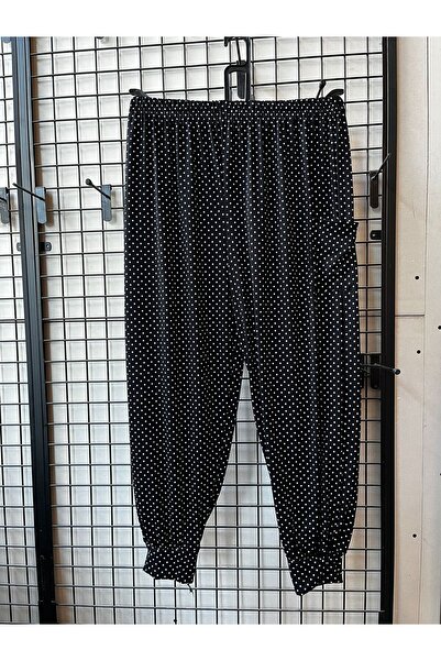 Valdora Kadın Çiçek Desenli Örme Sosyete Şalvar Pantolon