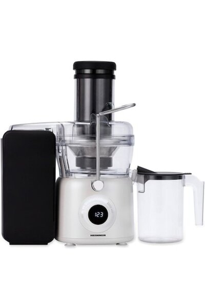Heinner Pearlwhite Juicer HSF-K1000DCWP, 1000W, Variable Speed, 1L Pulp Container, Stainless Steel F