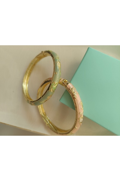 Kudi mineli kadın bileklik ikili renk