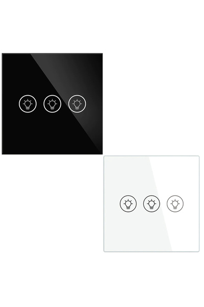MoesHouse Smart WiFi Switch with Integrated Dimmer, 3 Circuits, Tuya Compatible