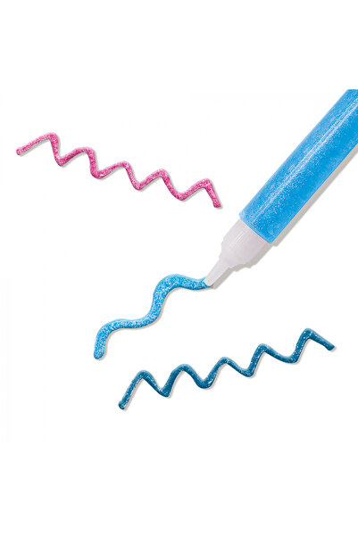 SES Creative Colored glitter glue, washable, 12 tubes