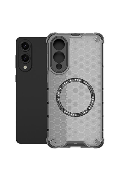 ALC MOBILE Carcasă compatibilă cu Samsung Galaxy S25 Edge; Fum - Model fagure...