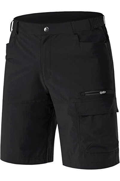 OEM Quick-drying, elastic, functional, waterproof shorts with elastic waistband, black 38