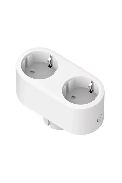 Widjit Smart WiFi Intelligent Socket with 2 Ports, Energy Monitoring, 16A 220V, Compatible with Tuya / Smar