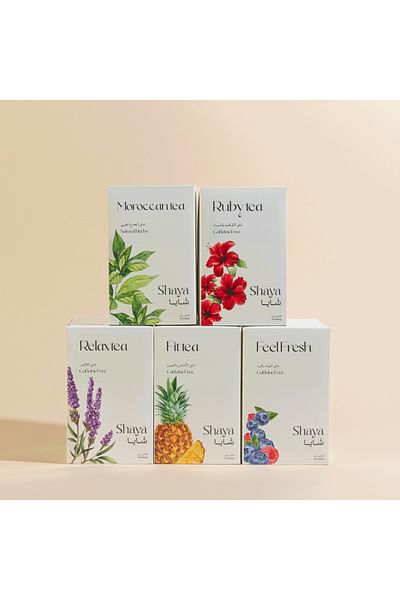 SHAYA Pack of 5 - Hot Tea Bags Package of 5
