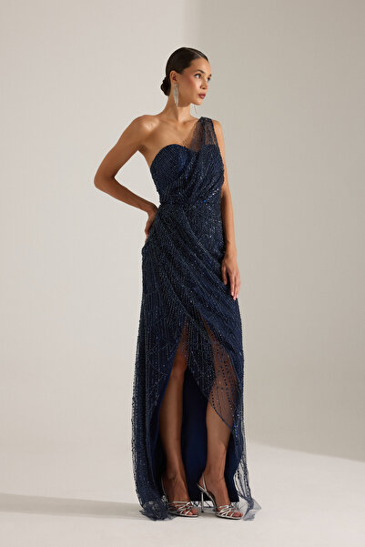 BETTY & SAM ELEANOR LACİVERT ELBİSE