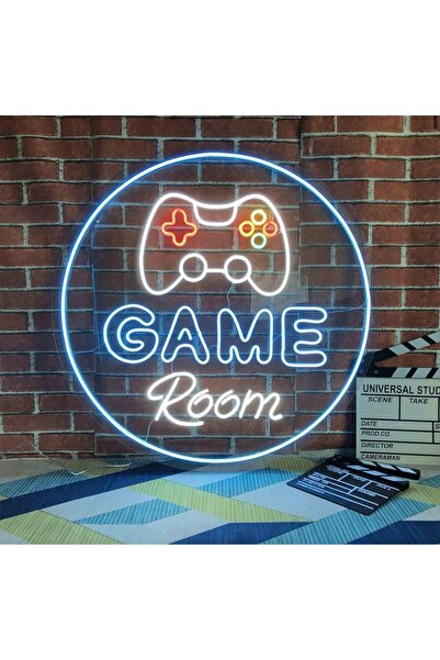 BİZ BU İŞİN KEYİF KISMINDAYIZ GAME Room Yazılı ve Şekilli Neon Tabela