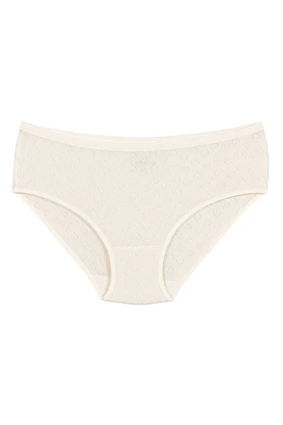 Quatarze Yildiz 6 Pack 100% Cotton Heart Jacquard Bato Panties Q3590