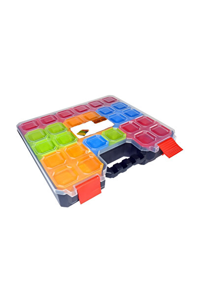 İpekbağlar Vida Çivi Düğme Taşıma Alet Takım Çantası ORGANİZER BÖLMELİ Box Ku...