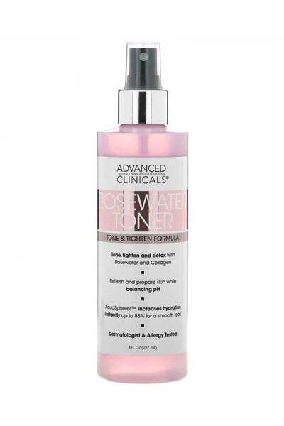 Advanced Clinicals تونر أدفانسد كلينيكالز بماء الورد 237 مل
