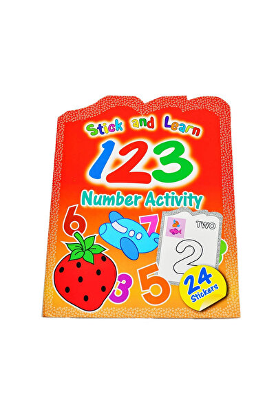 Junior Caiet de colorat cu cifre, format A4, Carte cu abtibilduri