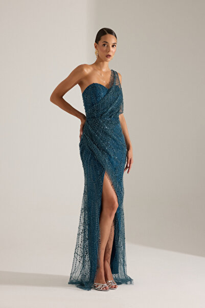 BETTY & SAM ELEANOR PETROL MAVİSİ ELBİSE