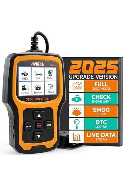 ANCEL AD410 Enhanced OBD2 Scanner, Car Code Reader Clear Engine Light Instantly, Automotive OBD II S
