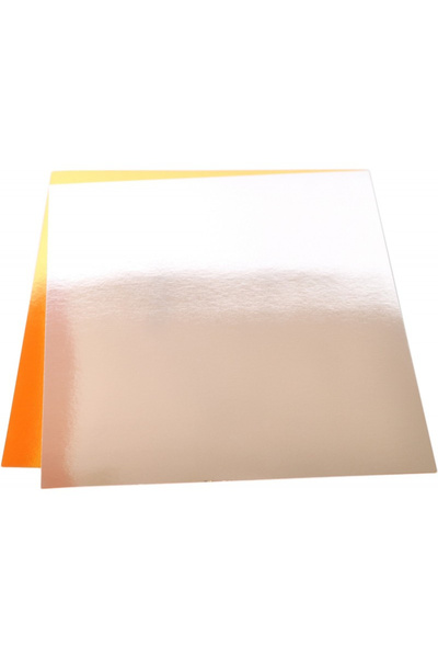 Junior Colored cardboard mirror set - Silver