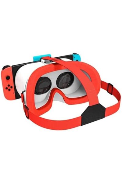 Generic سماعة رأس الواقع الافتراضي مع عدسة قابلة للتعديل وعصابة رأس قابلة للتعديل لنماذج Nintendo Switch وSwitch OLED