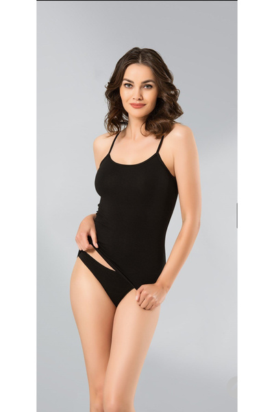 Namaldı Women's Elestan Lycra Rope Strap Undershirt 3 Pcs