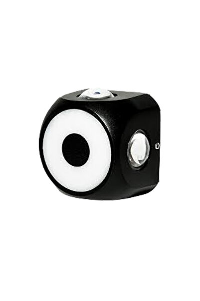 Vooltex Black outdoor wall lamp with 7W yellow lighting