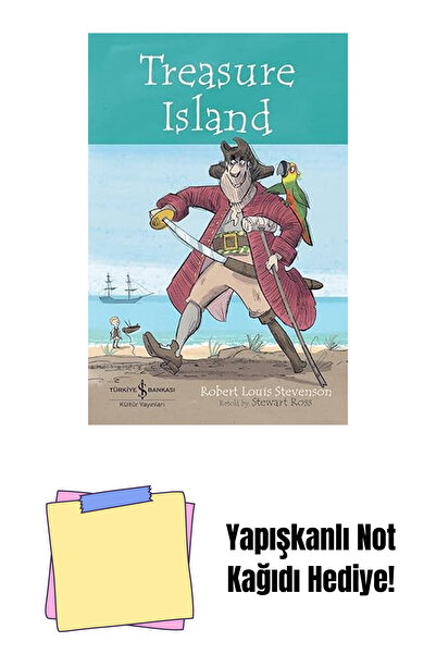 Bloomsbury Treasure Island - Children's Classic + Sticky Note Paper