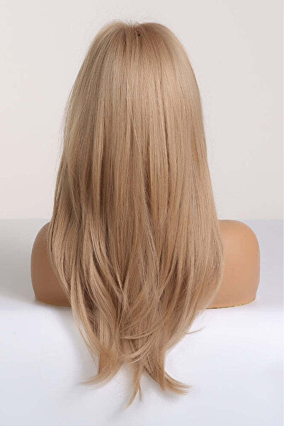 WildFashion Dark blonde wig with long hair and bangs PER87B-100