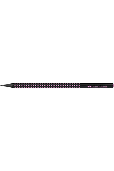 Faber Castell Faber-Castell B triangular grip graphite pencil sparkle wood black midnight rose