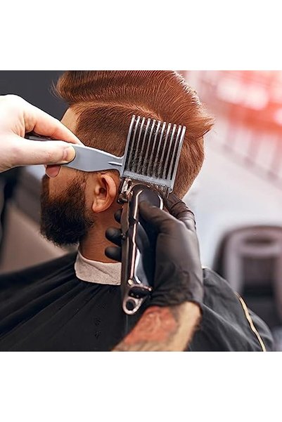 Neler Geldi Neler Professional Barber Hair Cutting Shaving Comb - Plastic -3D Haircut Styling Comb Plastic