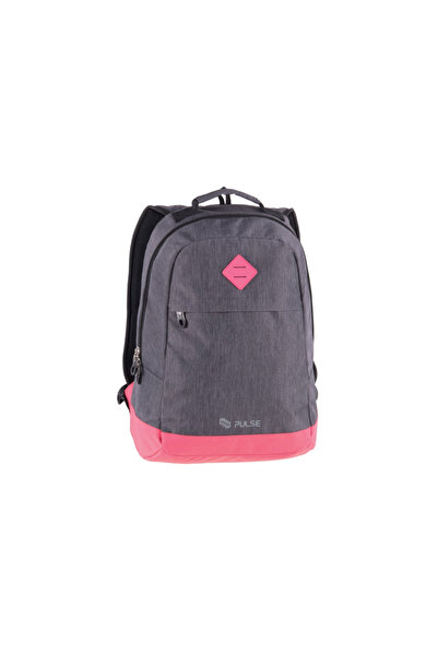 PULSE Dvoubarevný batoh tmavě šedý růžový 122251