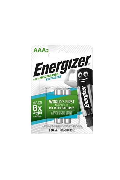 Energizer Set 2 acumulatori reincarcabili EXTREME tip AAA/R3 800mAh