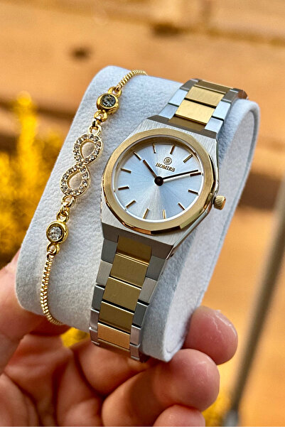 Homies Women's Wristwatch Case Cord Steel Thin Case 5Atm Waterproof with Gift Box and Bracelet Gift.