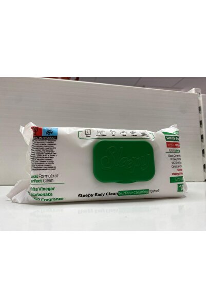 Sleepy Șervețele Umede Multisuprafețe Easy Clean cu Oțet și Bicarbonat Săpun alb