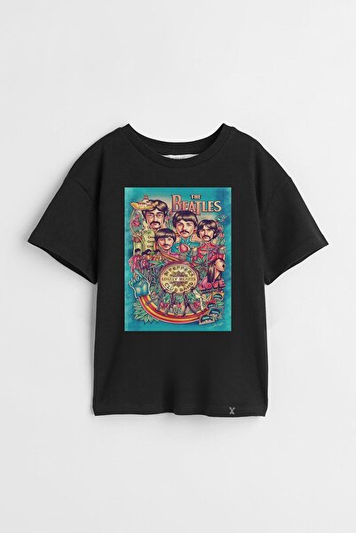 Darkia تي شيرت مطبوع بتصميم البيتلز للجنسين