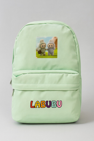 Catwins Green Labubu Primary School Backpack